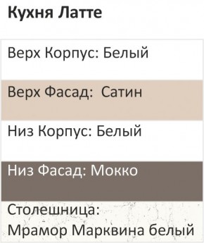 Кухонный гарнитур Латте 2200 h950 (Стол. 26мм) в Игриме - igrim.mebel24.online | фото 3