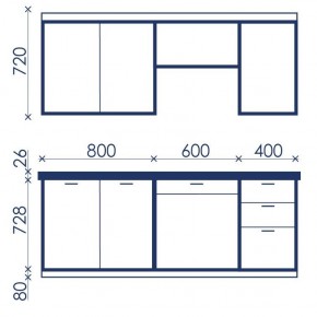 Кухонный гарнитур Ольвия-6 (1.8м) в Игриме - igrim.mebel24.online | фото 4