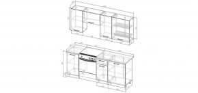 Кухонный гарнитур Санторини 2000 (Стол. 38мм) в Игриме - igrim.mebel24.online | фото 2