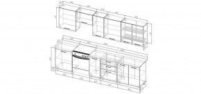 Кухонный гарнитур Санторини 3000 (Стол. 38мм) в Игриме - igrim.mebel24.online | фото 2