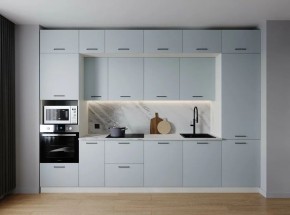 Кухонный гарнитур Смоки 3400 (Стол. 26мм) в Игриме - igrim.mebel24.online | фото 1