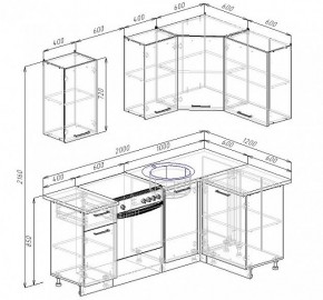 Кухонный гарнитур угловой Изумруд 2000х1200 (Стол. 38мм) в Игриме - igrim.mebel24.online | фото 2