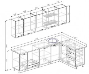 Кухонный гарнитур угловой Жемчуг 2600х1600 (Стол. 38мм) в Игриме - igrim.mebel24.online | фото 2