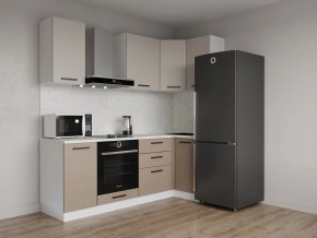 Кухонный гарнитур угловой Каппучино 2200*1000 (Стол. 26мм) в Игриме - igrim.mebel24.online | фото