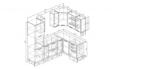 Кухонный гарнитур угловой Санторини 2400*1600 (Стол. 26мм) в Игриме - igrim.mebel24.online | фото 2