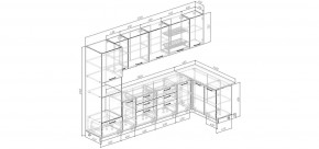 Кухонный гарнитур угловой Санторини 3200*1400 (Стол. 38мм) в Игриме - igrim.mebel24.online | фото 2