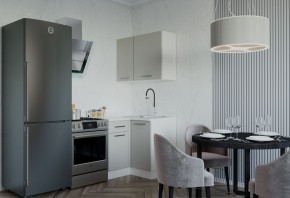 Кухонный гарнитур угловой Шампань 1000х1000 (Стол. 26мм) в Игриме - igrim.mebel24.online | фото