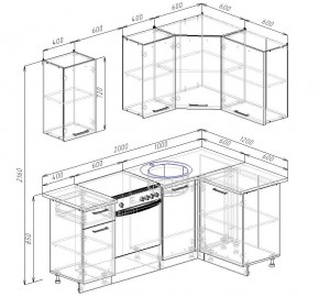 Кухонный гарнитур угловой Шимо 2000х1200 (Стол. 26мм) в Игриме - igrim.mebel24.online | фото 2