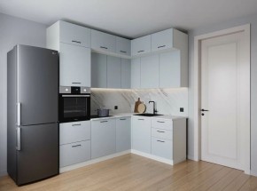 Кухонный гарнитур угловой Смоки 2200*1700 (Стол. 26мм) в Игриме - igrim.mebel24.online | фото 1