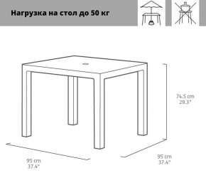 Квадратный стол Мелоди Квартет (Melody quartet) виски коричневый * в Игриме - igrim.mebel24.online | фото 3