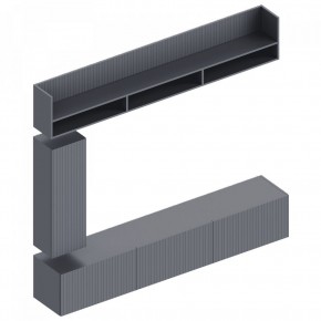 КВИНТА Гостиная 2000 (темно серый) в Игриме - igrim.mebel24.online | фото 2
