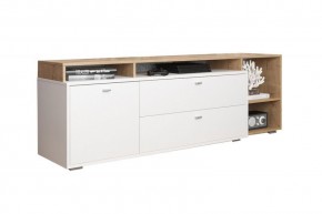 ЛАНС Комод-тумба К202  (дуб бунратти/белый) в Игриме - igrim.mebel24.online | фото