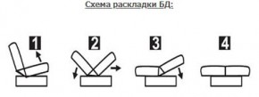 ЛАУРА ЛЮКС Диван Лаура Люкс БД+2подушки в Игриме - igrim.mebel24.online | фото 7