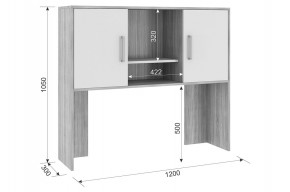 ЛАЙТ 2 Надстройка стола компьютерного (1200) в Игриме - igrim.mebel24.online | фото 2