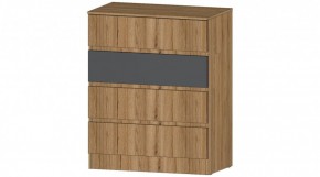 ЛЕНОРА Комод 4 ящика (графит) в Игриме - igrim.mebel24.online | фото