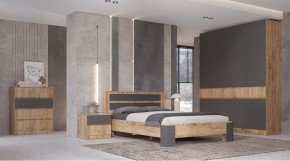ЛЕНОРА Спальный гарнитур (модульный) графит в Игриме - igrim.mebel24.online | фото 1