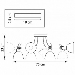 Люстра на штанге Lightstar Acrobata 761060 в Игриме - igrim.mebel24.online | фото 2
