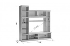 МАКСИ К1 Стенка для гостиной дуб сонома/белое дерево в Игриме - igrim.mebel24.online | фото 1