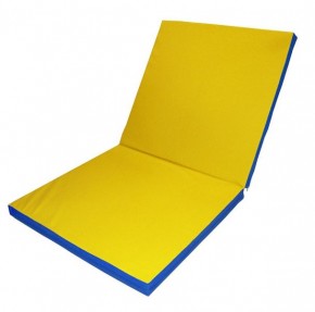 Мат гимнастический 2х1х0,05м складной цв. синий-желтый в Игриме - igrim.mebel24.online | фото