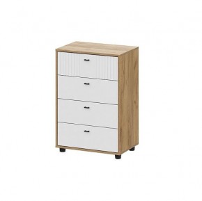 МИЛАН Комод 4 ящика (Белый матовый) в Игриме - igrim.mebel24.online | фото