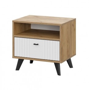 МИЛАН Тумба прикроватная (Белый матовый) в Игриме - igrim.mebel24.online | фото