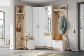 Модульная прихожая Денвер Дуб сонома/Белый в Игриме - igrim.mebel24.online | фото 2