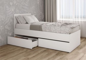 МОРИ КРМЯ 900.1/1 Кровать с нишей под ящики (настил) белый в Игриме - igrim.mebel24.online | фото 2