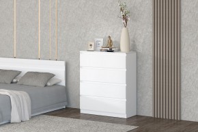 МС "Хилтон" Комод №1 800 (4 ящ.) белый текстурный в Игриме - igrim.mebel24.online | фото