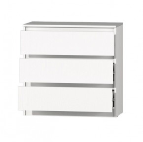 МС "Хилтон" Комод №2 800 (3 ящ.) белый текстурный в Игриме - igrim.mebel24.online | фото 3