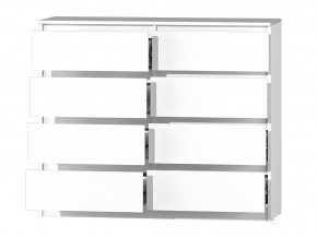 МС "Хилтон" Комод №3 1200 (8 ящ.) белый текстурный в Игриме - igrim.mebel24.online | фото 3