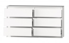 МС "Хилтон" Комод №5 1400 (6 ящ.) белый текстурный в Игриме - igrim.mebel24.online | фото 3