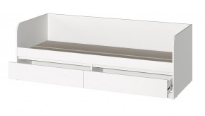 МС "Хилтон" Кровать 0,8 (Белый текстурный) в Игриме - igrim.mebel24.online | фото 2