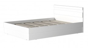 МС "Хилтон" Кровать 1,4 (Белый текстурный) в Игриме - igrim.mebel24.online | фото 2