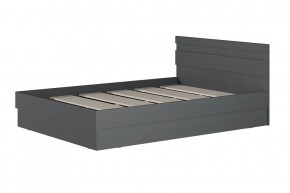 МС "Хилтон" Кровать 1,4 (графит) в Игриме - igrim.mebel24.online | фото 2