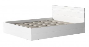 МС "Хилтон" Кровать 1,6 (Белый текстурный) в Игриме - igrim.mebel24.online | фото 2