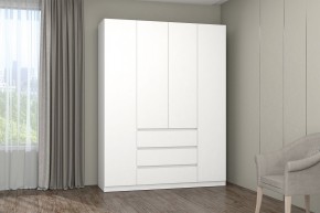 МС "Хилтон" Шкаф №1 1600 (Белый текстурный) в Игриме - igrim.mebel24.online | фото