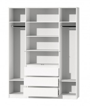 МС "Хилтон" Шкаф №1 1600 (Белый текстурный) в Игриме - igrim.mebel24.online | фото 3