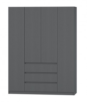 МС "Хилтон" Шкаф №1 1600 (Графит) в Игриме - igrim.mebel24.online | фото 2