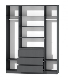 МС "Хилтон" Шкаф №1 1600 (Графит) в Игриме - igrim.mebel24.online | фото 3
