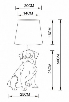 Настольная лампа декоративная Arte Lamp Bobby A1512LT-1WH в Игриме - igrim.mebel24.online | фото 2