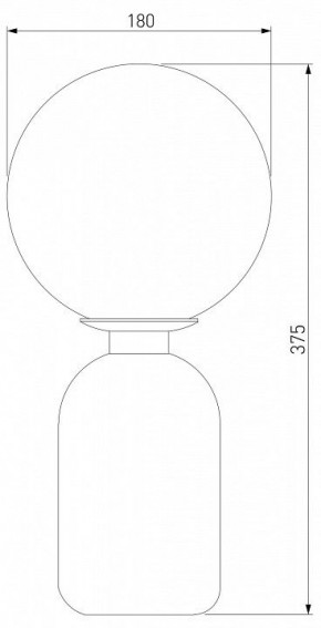 Настольная лампа декоративная Eurosvet Bubble 01197/1 белый в Игриме - igrim.mebel24.online | фото 2