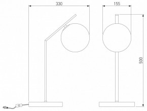 Настольная лампа декоративная Eurosvet Shape 01213/1 хром в Игриме - igrim.mebel24.online | фото 3