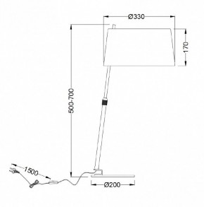 Настольная лампа декоративная Maytoni Bergamo MOD613TL-01B в Игриме - igrim.mebel24.online | фото 9