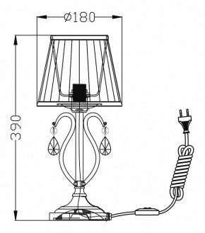 Настольная лампа декоративная Maytoni Brionia ARM172-01-G в Игриме - igrim.mebel24.online | фото 2