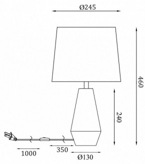 Настольная лампа декоративная Maytoni Calvin Table Z181-TL-01-W в Игриме - igrim.mebel24.online | фото 2