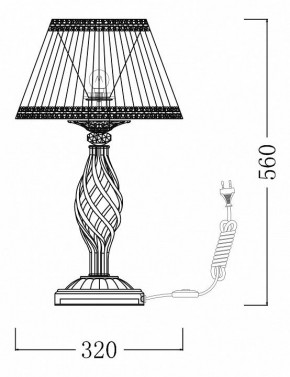 Настольная лампа декоративная Maytoni Grace ARM247-00-G в Игриме - igrim.mebel24.online | фото 7