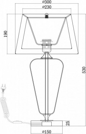 Настольная лампа декоративная Maytoni Verre Z005TL-01CH в Игриме - igrim.mebel24.online | фото 4