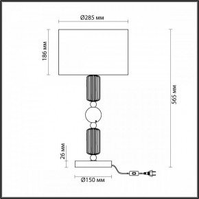 Настольная лампа декоративная Odeon Light Candy 4861/1T в Игриме - igrim.mebel24.online | фото 4