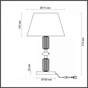 Настольная лампа декоративная Odeon Light Candy 4861/1TA в Игриме - igrim.mebel24.online | фото 4