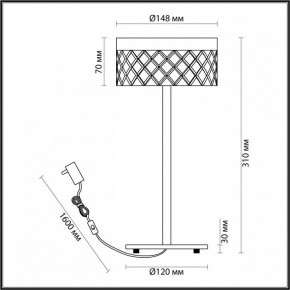 Настольная лампа декоративная Odeon Light Fivre 5032/7TL в Игриме - igrim.mebel24.online | фото 5